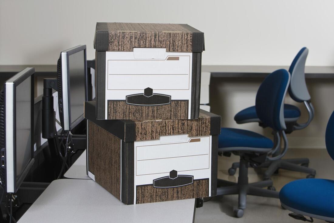 Office clearance in progress in Derby