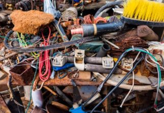 Piled up junk ready for rubbish removal in Derby Piled up junk ready for rubbish removal in Derby
