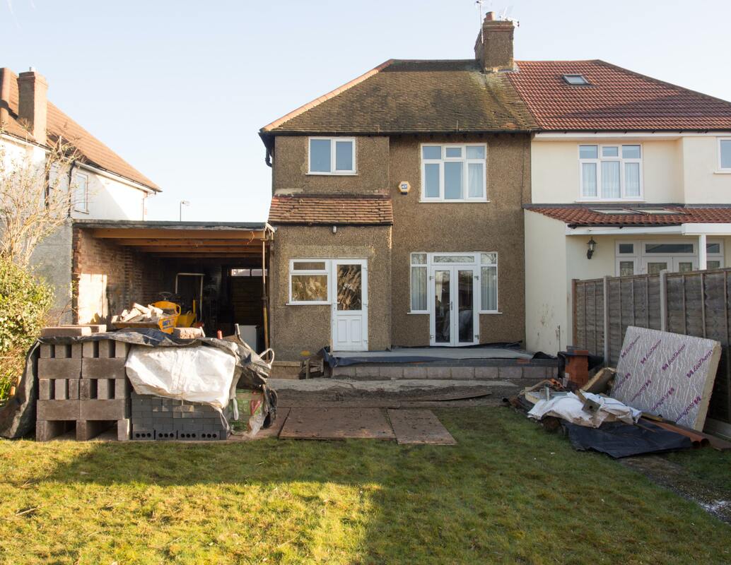 Furniture and belongings ready for Alfreton house clearance